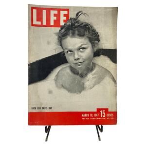 Life Magazine March 10 1947 Babe Ruth Shows His Batting Grip to Hank Greenberg